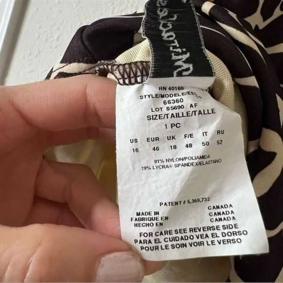 Miraclesuit Tankini Swim Top Size 16 - Picture 9 of 9